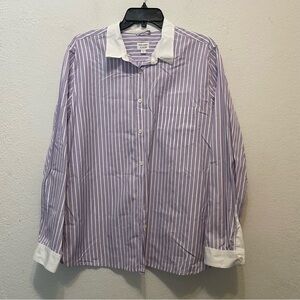 Limited Edition J. Crew Marie Marot Long Sleeve Shirt In Thomas Mason Stripe 20
